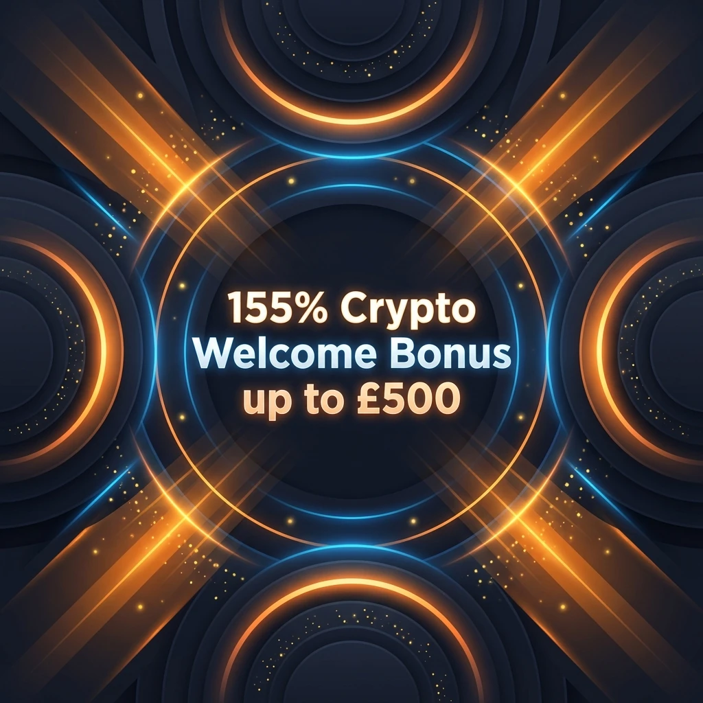 155% Crypto Welcome Bonus up to £500